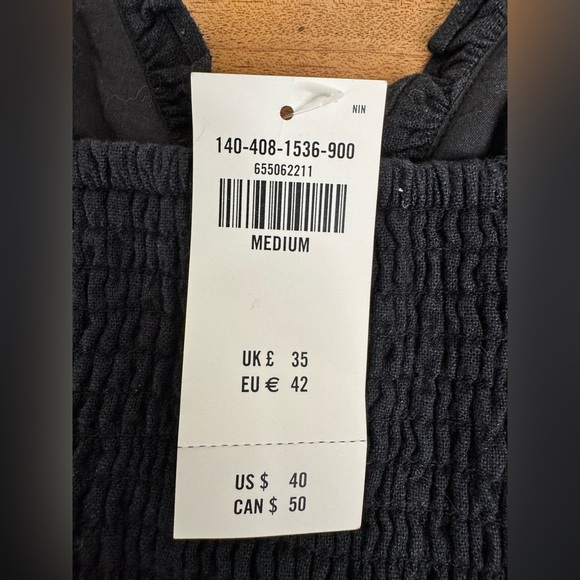 NWT Abercrombie and Fitch Ruffle Poplin Frilly Cami Linen Babydoll Crop Top - Picture 4 of 6